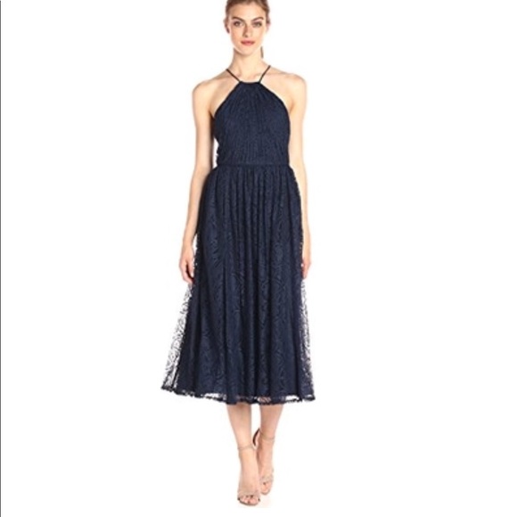 Vera Wang Dresses & Skirts - Flash SALE Vera Wang  Halter Lace Cocktail Dress